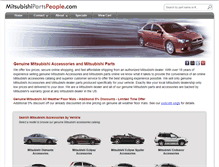 Tablet Screenshot of mitsubishipartspeople.com